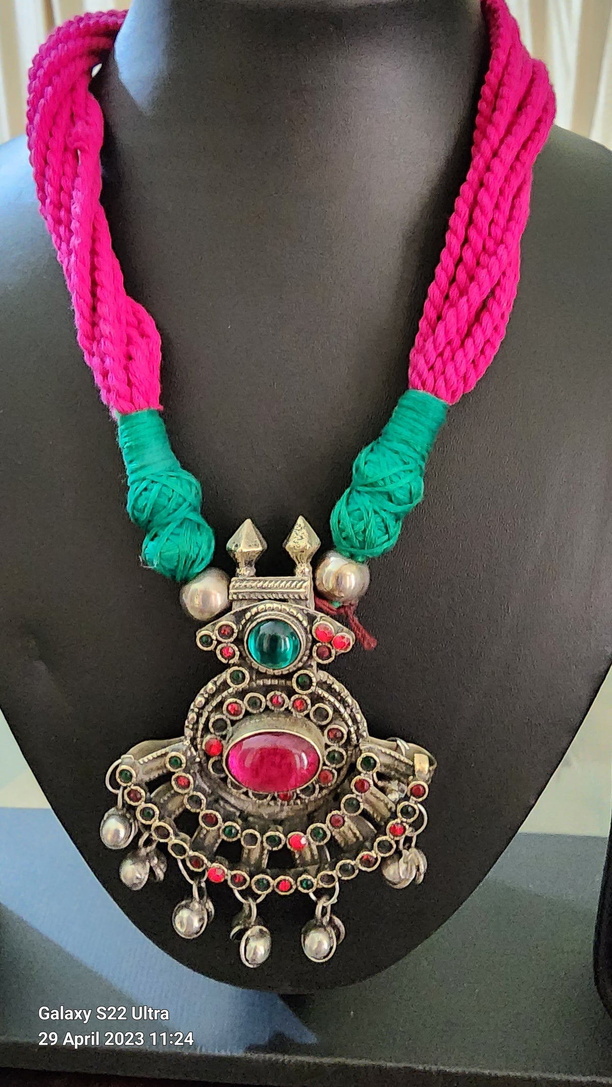 Afghan Pendant with handmade Tussle