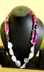 Marble Stone & Onyx stone Necklace