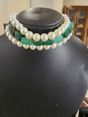 Pearl & Textured Stone Chokhar