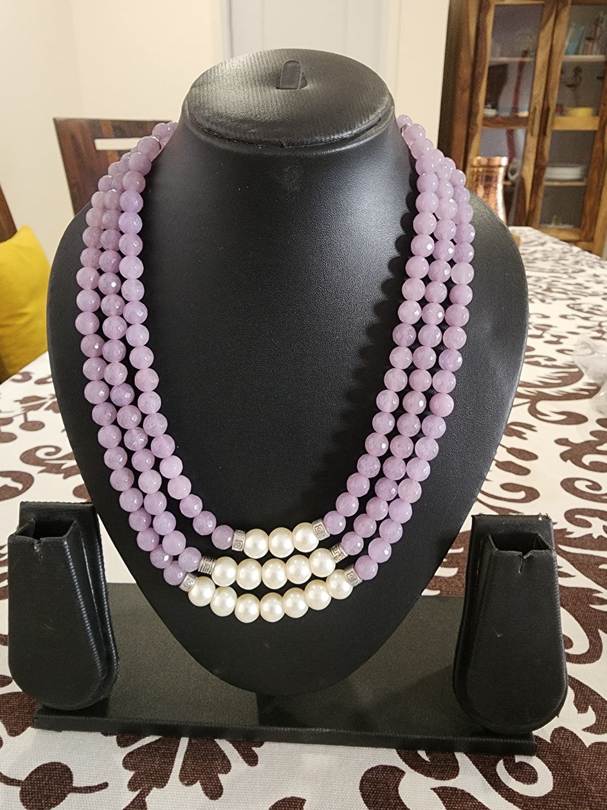Three layered Pearl Necklace