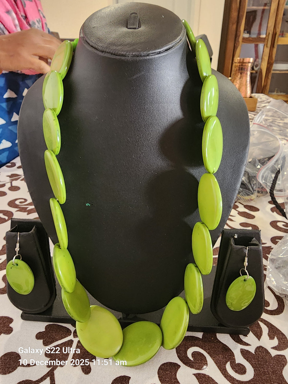 Beads Necklace with Earrings